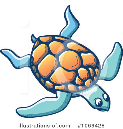 Royalty-Free (RF) Sea Turtle Clipart Illustration by Zooco - Stock Sample #1066428