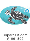 Sea Turtle Clipart #1091809 by Alex Bannykh