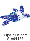 Sea Turtle Clipart #1094477 by Alex Bannykh