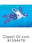 Sea Turtle Clipart #1094478 by Alex Bannykh