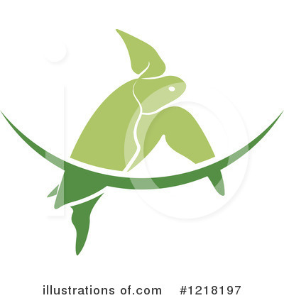 Royalty-Free (RF) Sea Turtle Clipart Illustration by Lal Perera - Stock Sample #1218197