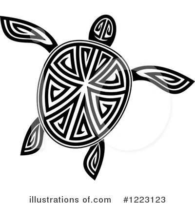 Royalty-Free (RF) Sea Turtle Clipart Illustration by Vector Tradition SM - Stock Sample #1223123