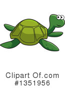 Sea Turtle Clipart #1351956 by Vector Tradition SM