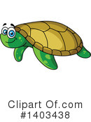Sea Turtle Clipart #1403438 by Vector Tradition SM