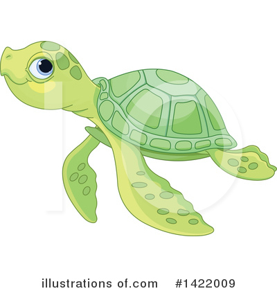 Royalty-Free (RF) Sea Turtle Clipart Illustration by Pushkin - Stock Sample #1422009