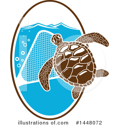 Royalty-Free (RF) Sea Turtle Clipart Illustration by Vector Tradition SM - Stock Sample #1448072