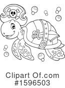 Sea Turtle Clipart #1596503 by visekart