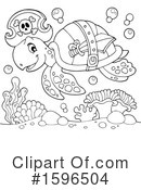 Sea Turtle Clipart #1596504 by visekart