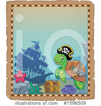 Royalty-Free (RF) Sea Turtle Clipart Illustration by visekart - Stock Sample #1596509