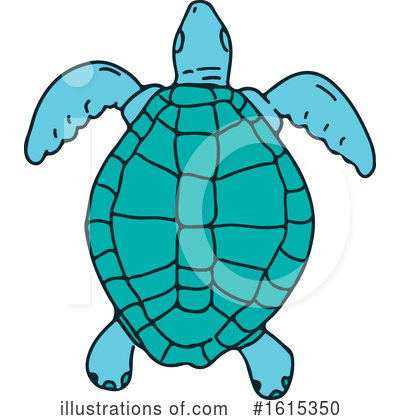 Sea Turtle Clipart #1615350 by patrimonio