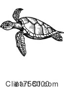 Sea Turtle Clipart #1758000 by Vector Tradition SM