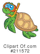 Sea Turtle Clipart #211572 by visekart