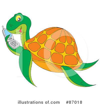 Royalty-Free (RF) Sea Turtle Clipart Illustration by Alex Bannykh - Stock Sample #87018