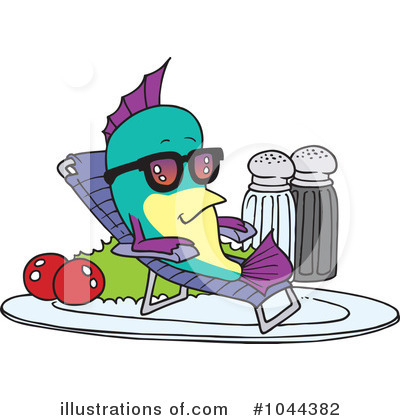 Royalty-Free (RF) Seafood Clipart Illustration by toonaday - Stock Sample #1044382