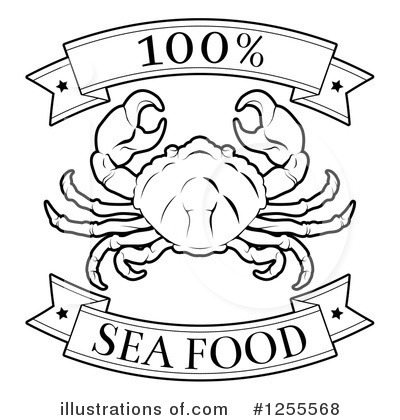 Royalty-Free (RF) Seafood Clipart Illustration by AtStockIllustration - Stock Sample #1255568