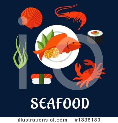 Shellfish Clipart #1336180 by Vector Tradition SM