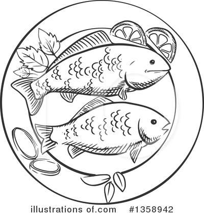 Royalty-Free (RF) Seafood Clipart Illustration by Vector Tradition SM - Stock Sample #1358942