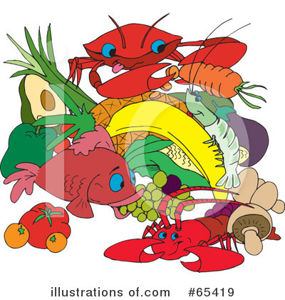 Vegetables Clipart #65419 by Dennis Holmes Designs