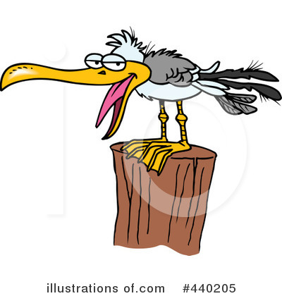 Royalty-Free (RF) Seagull Clipart Illustration by toonaday - Stock Sample #440205