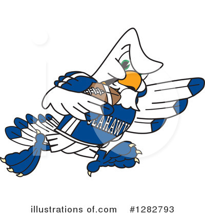 Royalty-Free (RF) Seahawk Clipart Illustration by Mascot Junction - Stock Sample #1282793
