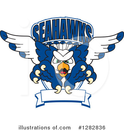 Seahawk Clipart #1282836 by Mascot Junction