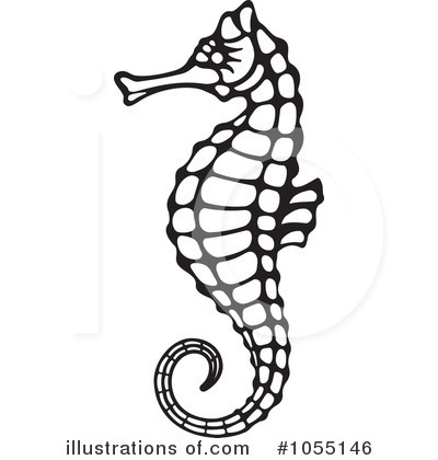 Seahorse Clipart #1055146 by Any Vector
