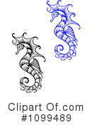 Seahorse Clipart #1099489 by Vector Tradition SM