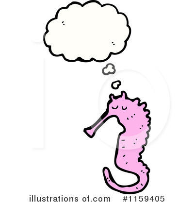 Royalty-Free (RF) Seahorse Clipart Illustration by lineartestpilot - Stock Sample #1159405