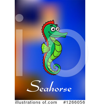 Royalty-Free (RF) Seahorse Clipart Illustration by Vector Tradition SM - Stock Sample #1266056