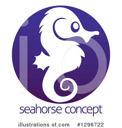 Royalty-Free (RF) Seahorse Clipart Illustration by AtStockIllustration - Stock Sample #1296722