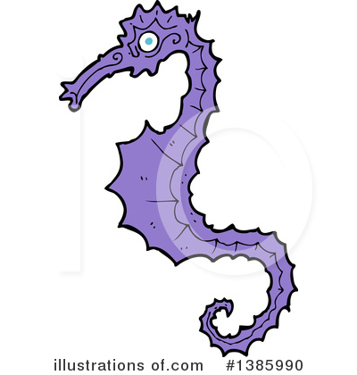 Royalty-Free (RF) Seahorse Clipart Illustration by lineartestpilot - Stock Sample #1385990