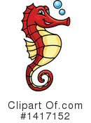 Seahorse Clipart #1417152 by Vector Tradition SM