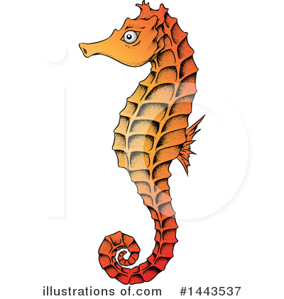 Seahorses Clipart #1443537 by cidepix