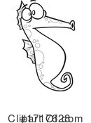 Seahorse Clipart #1717628 by toonaday