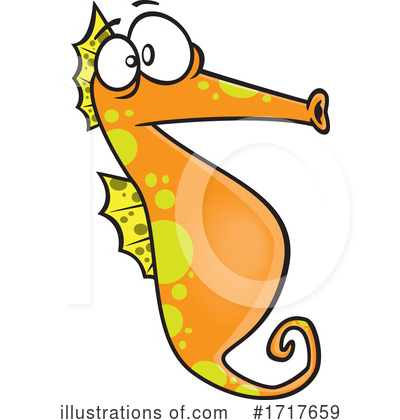 Seahorses Clipart #1717659 by toonaday