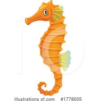 Seahorse Clipart #1778005 by Vector Tradition SM