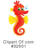 Seahorse Clipart #32601 by Alex Bannykh