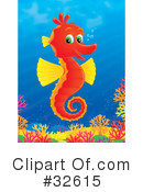 Seahorse Clipart #32615 by Alex Bannykh