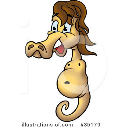 Royalty-Free (RF) Seahorse Clipart Illustration by dero - Stock Sample #35179