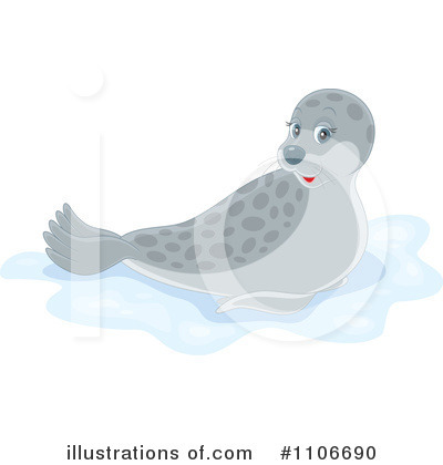 Royalty-Free (RF) Seal Clipart Illustration by Alex Bannykh - Stock Sample #1106690