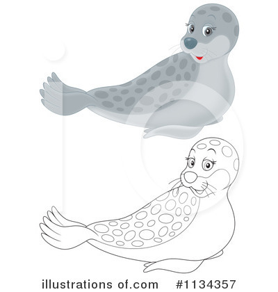 Royalty-Free (RF) Seal Clipart Illustration by Alex Bannykh - Stock Sample #1134357