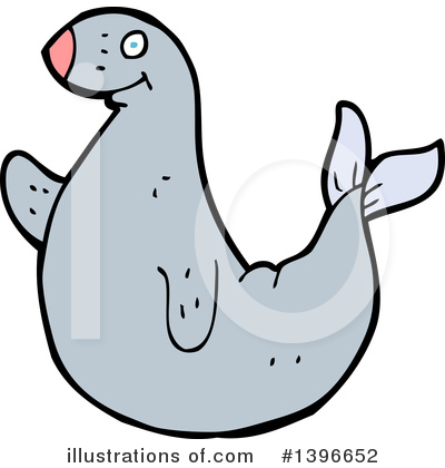 Royalty-Free (RF) Seal Clipart Illustration by lineartestpilot - Stock Sample #1396652