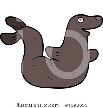 Sea Lion Clipart #1396653 by lineartestpilot