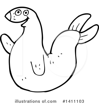 Royalty-Free (RF) Seal Clipart Illustration by lineartestpilot - Stock Sample #1411103