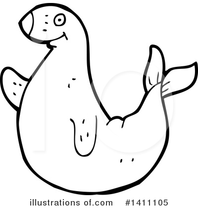 Royalty-Free (RF) Seal Clipart Illustration by lineartestpilot - Stock Sample #1411105