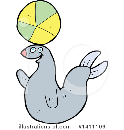 Royalty-Free (RF) Seal Clipart Illustration by lineartestpilot - Stock Sample #1411106