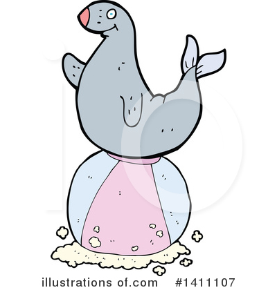Royalty-Free (RF) Seal Clipart Illustration by lineartestpilot - Stock Sample #1411107