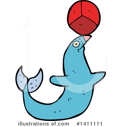 Royalty-Free (RF) Seal Clipart Illustration by lineartestpilot - Stock Sample #1411111