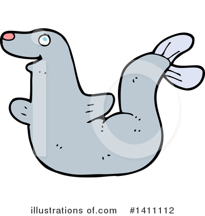 Royalty-Free (RF) Seal Clipart Illustration by lineartestpilot - Stock Sample #1411112