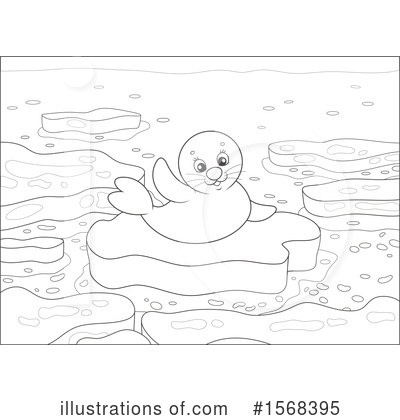 Seal Pup Clipart #1568395 by Alex Bannykh